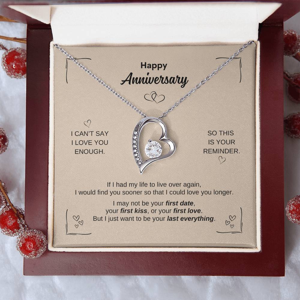 Happy Anniversary ~ Forever Love Necklace
