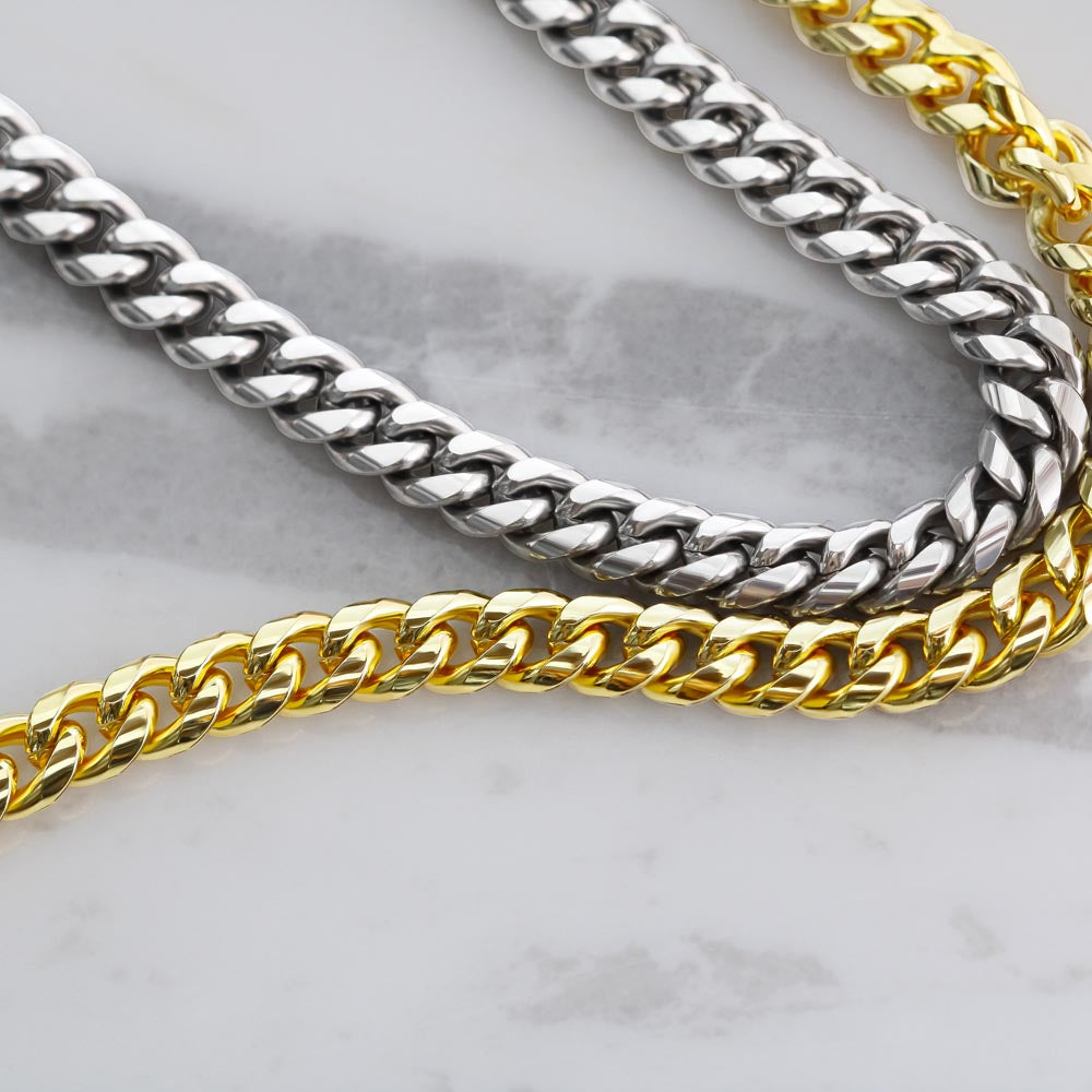 To My One and Only ~ Cuban Link Chain Necklace