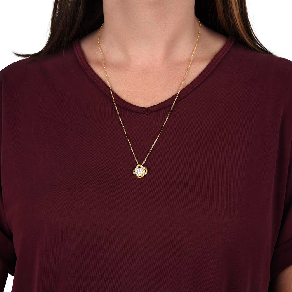 To My Amazing Daughter ~ Love Knot Necklace
