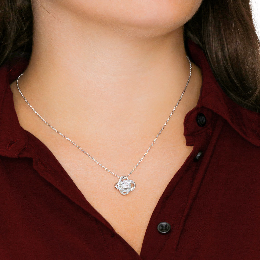 To My Amazing Daughter ~ Love Knot Necklace