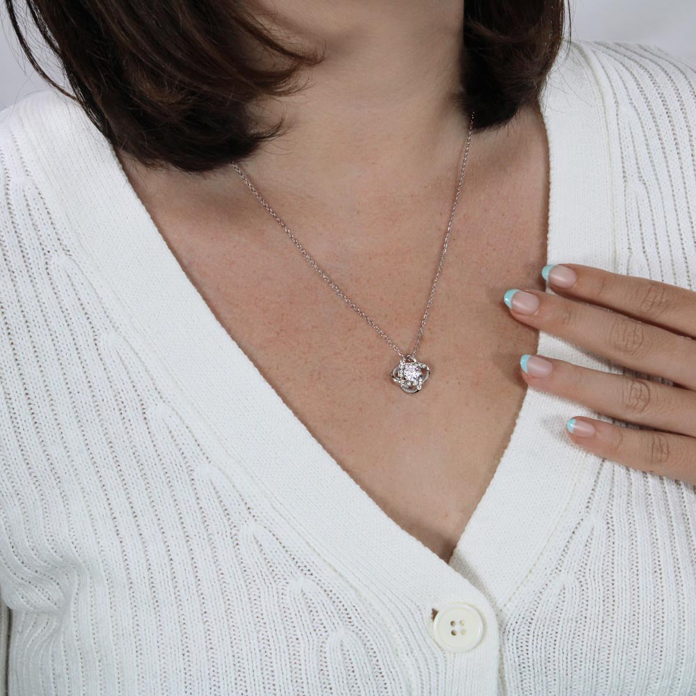 To My Forever Friend ~ Love Knot Necklace