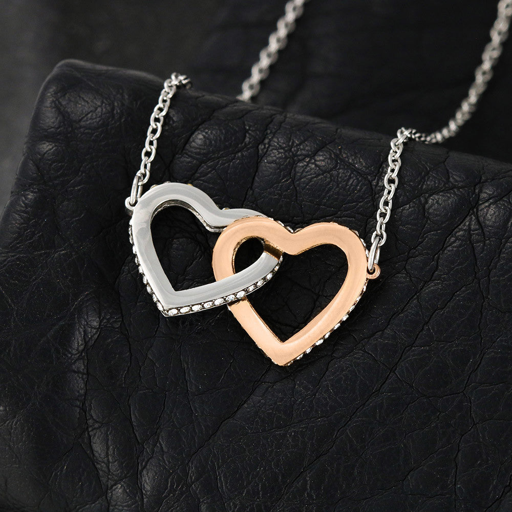 To My Amazing Daughter ~ Interlocking Hearts Necklace