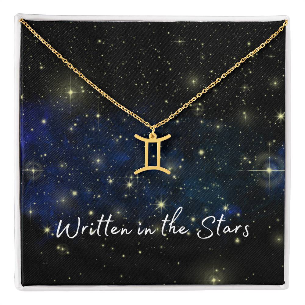 Written In The Stars ~ Zodiac Sign necklace