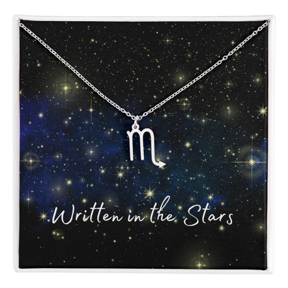 Written In The Stars ~ Zodiac Sign necklace
