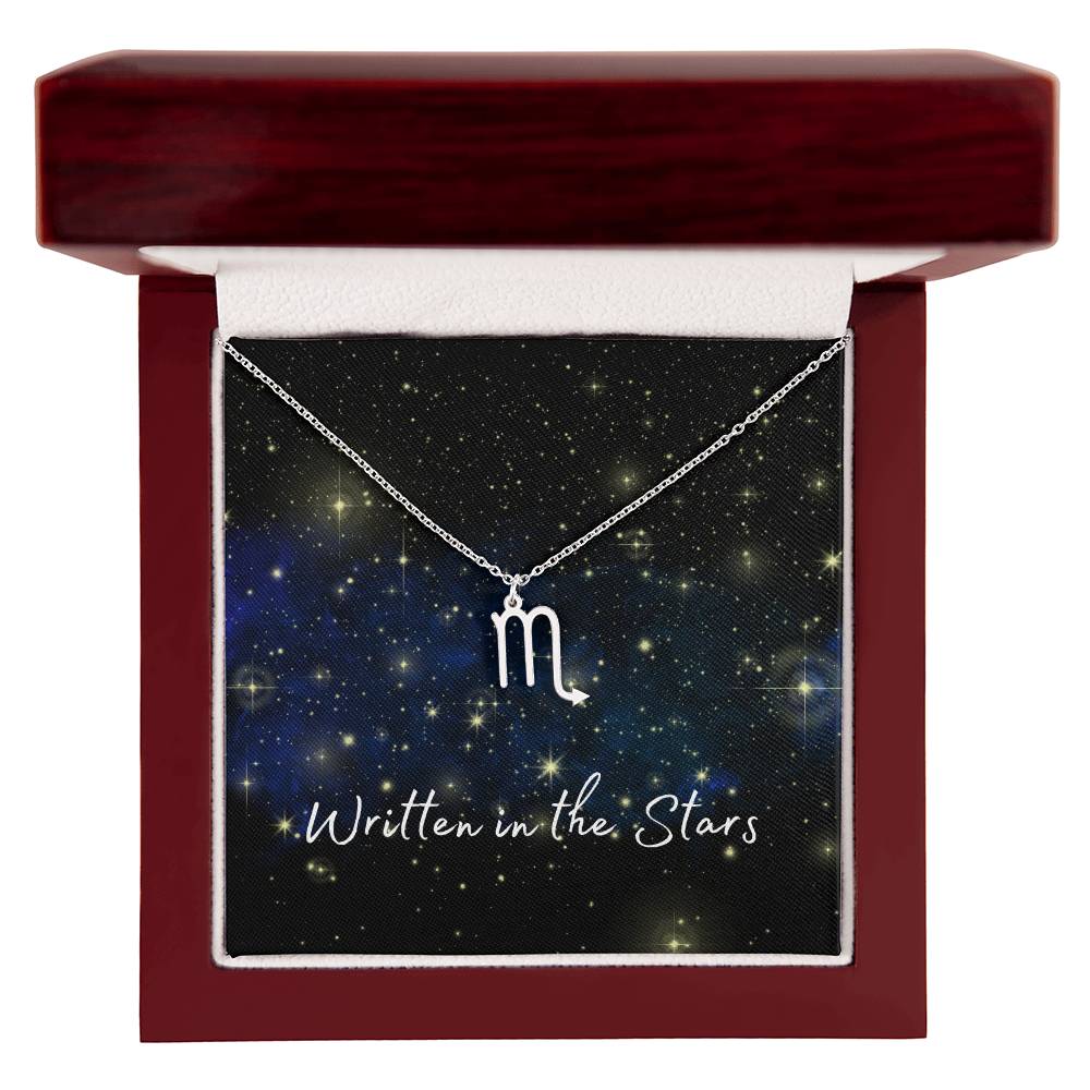 Written In The Stars ~ Zodiac Sign necklace