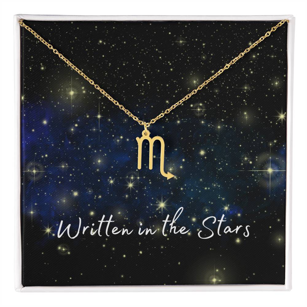 Written In The Stars ~ Zodiac Sign necklace