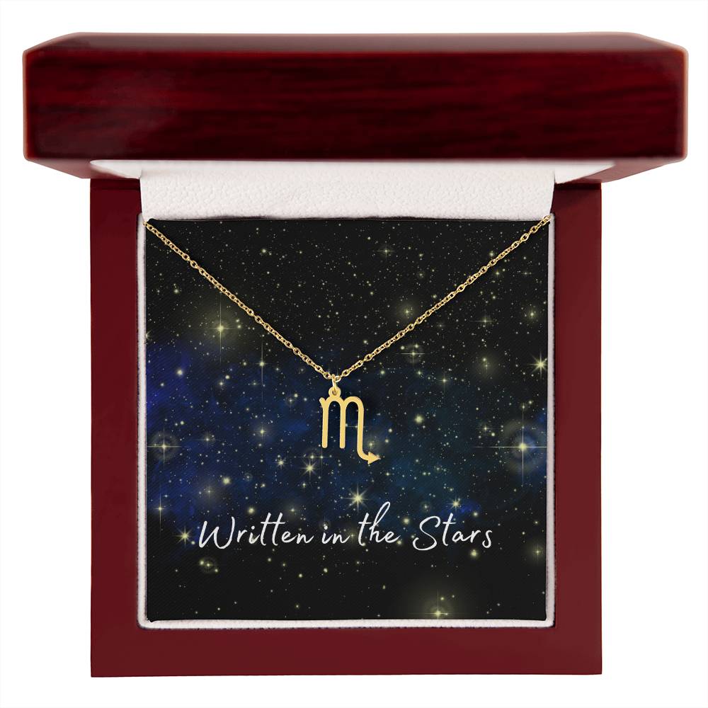 Written In The Stars ~ Zodiac Sign necklace