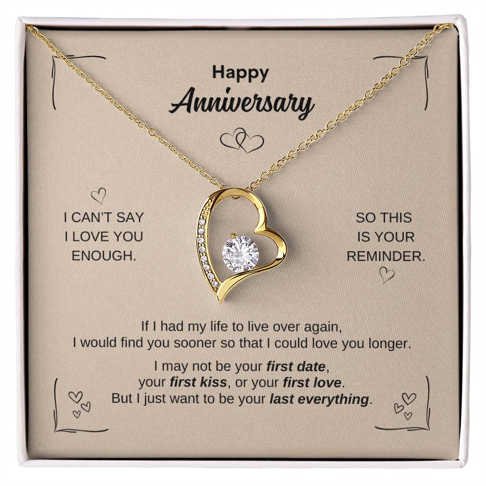 Happy Anniversary ~ Forever Love Necklace