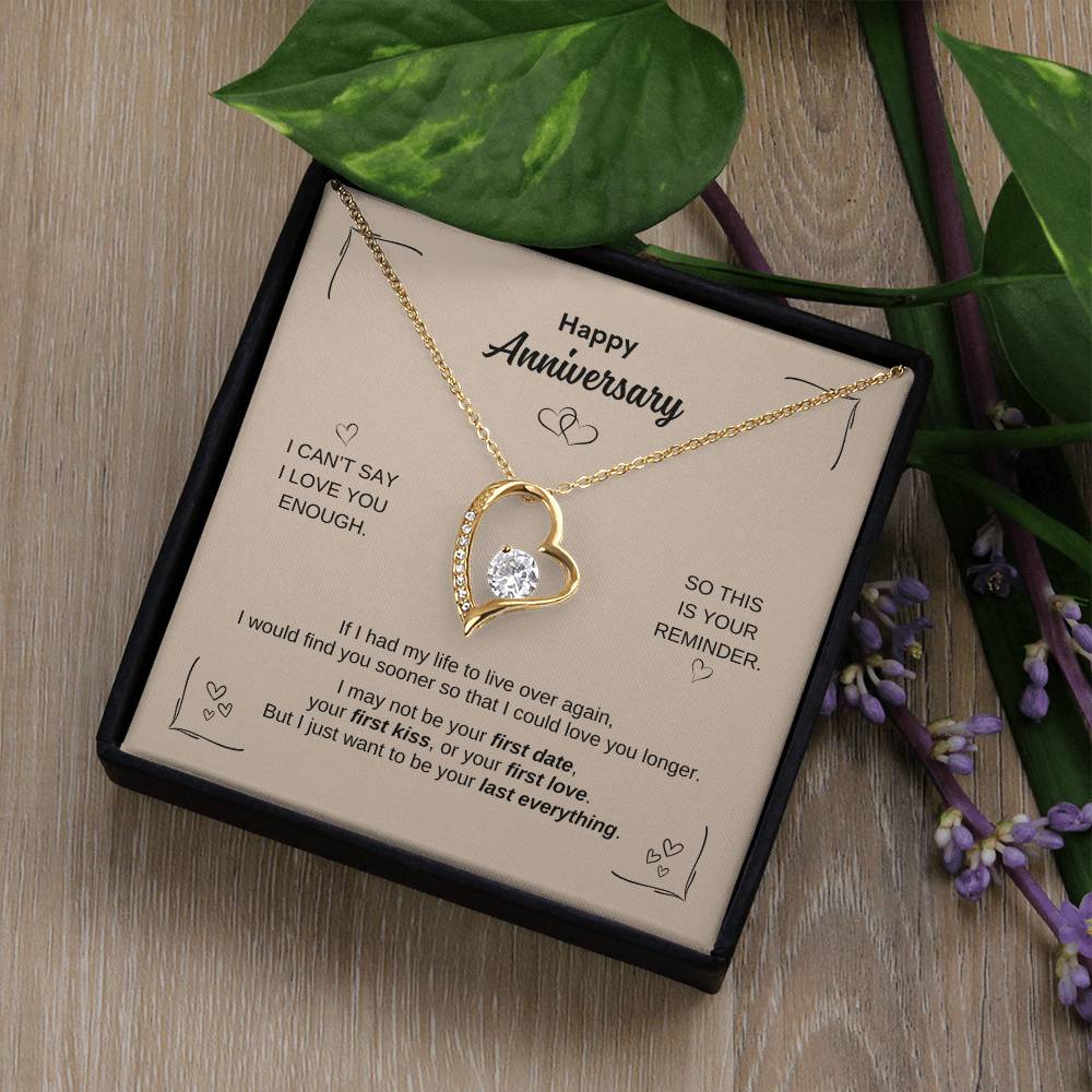 Happy Anniversary ~ Forever Love Necklace