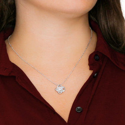 To My Amazing Daughter ~ Love Knot Necklace