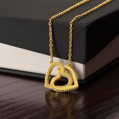 To My Amazing Daughter ~ Interlocking Hearts Necklace