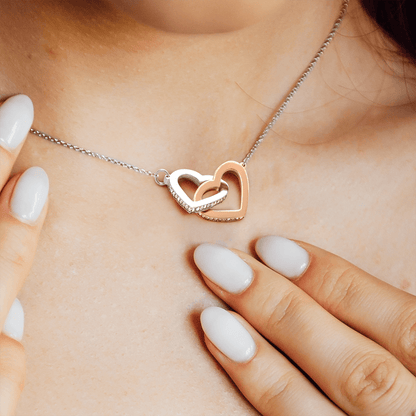 To My Amazing Daughter ~ Interlocking Hearts Necklace