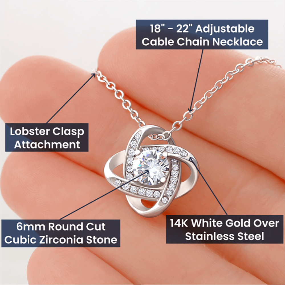 All Females ~ Love Knot Necklace  [NO MESSAGE CARD]