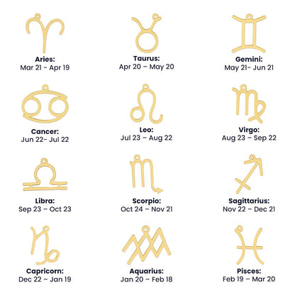Written In The Stars ~ Zodiac Sign necklace