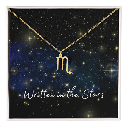 Written In The Stars ~ Zodiac Sign necklace