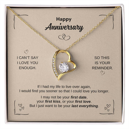 Happy Anniversary ~ Forever Love Necklace