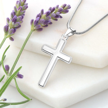To My Precious Daughter ~ Stainless Steel Cross Necklace